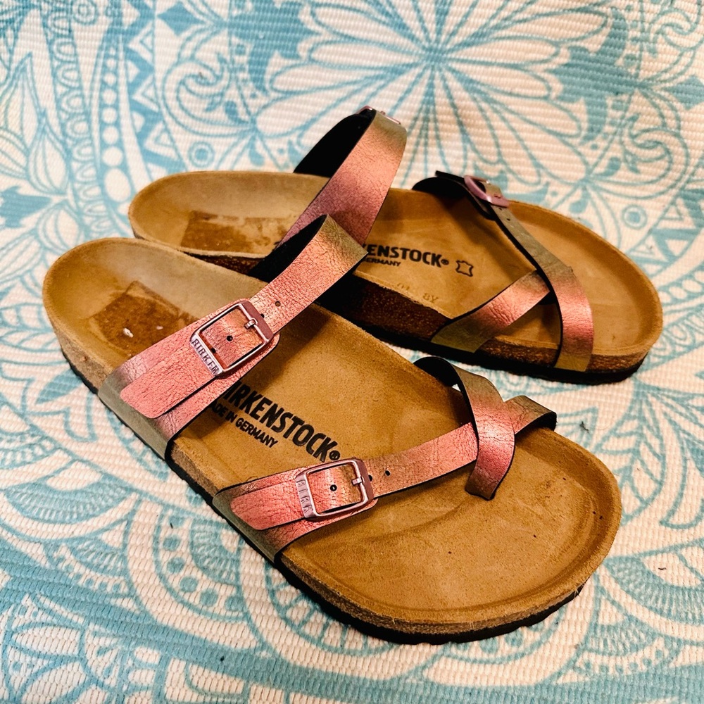Birkenstock Mayari Sandals "Gem Red" with Adjustable Straps
